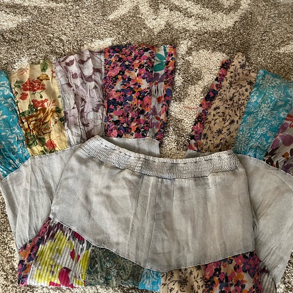 Bohemian Patchwork Wide Leg Pants - Picture 8 of 9